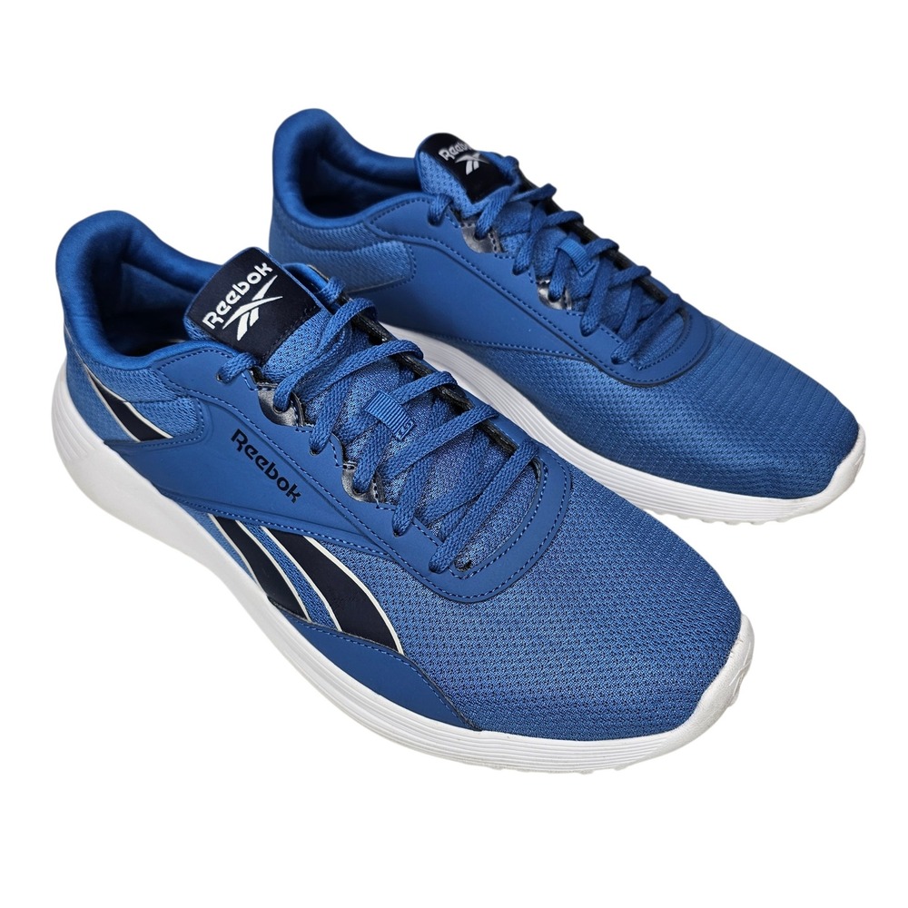Reebok Lite Plus 3 Mens‎ 14 Blue Running Shoes Sneakers Athletic Low Top